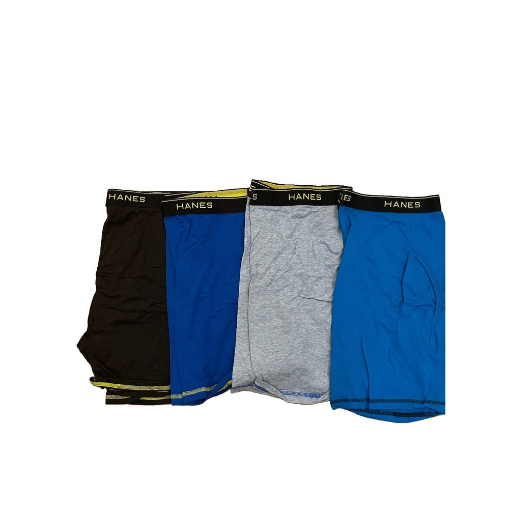 Hanes Ultimate Comfort Flex Fit Men's Boxer Briefs, Assorted - 4 Pack